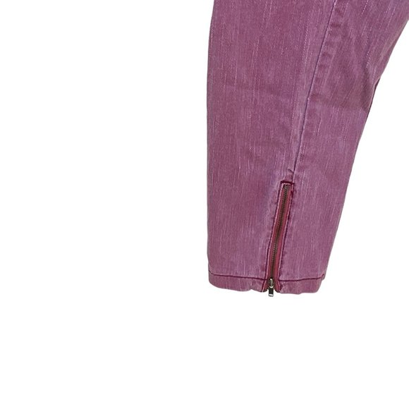 Lee Shapetastic Hidden Hold Woman’s Pink Rose Pants Size 10 With Ankle Zippers - Picture 4 of 14